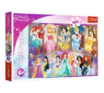 TREFL DISNEY PRINCESS Puzle Princeses, 160 gab. (15407T)