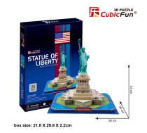 CUBICFUN 3D puzle Brīvības statuja (C080H)
