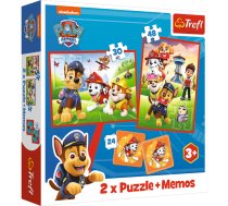 TREFL PAW PATROL Puzles komplekts 30 gab + 48 gab + 24 memo (93337T)