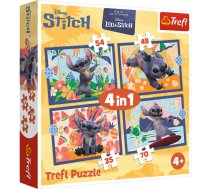 TREFL DISNEY STITCH Pužļu komplekts 4in1 (34666T)