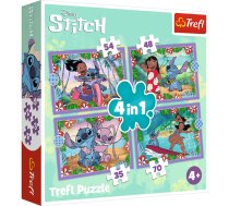 TREFL DISNEY STITCH Pužļu komplekts 4in1 (34633T)