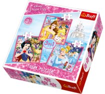 TREFL DISNEY PRINCESS Pužļu komplekts 3in1 "Princeses" (34833T)