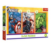 TREFL AVENGERS Pužļu komplekts Tavs varonis, 3x50 gab. (34891T)