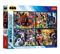 TREFL BATMAN Pužļu komplekts 4x250 gab. (13310T)