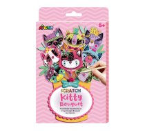 AVENIR Skrāpējamo attēlu komplekts: Kitty pušķis (CH211731)