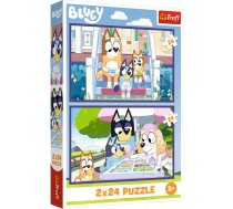 TREFL BLUEY Pužļu komplekts Jautrā Bluey, 2x24 gab., 2 x 24 gab. (34446T)