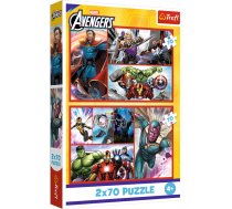 TREFL AVENGERS Pužļu komplekts, 2x70 gab. (34439T)