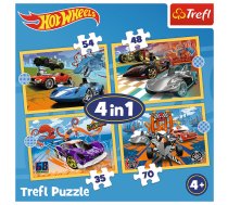 TREFL HOT WHEELS Pužļu komplekts 4 in 1 (34627T)