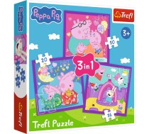 TREFL PEPPA PIG Pužļu komplekts 3in1 (34893T)