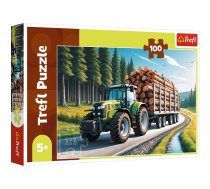 TREFL Puzle Meža traktors, 100 gab. (16493T)