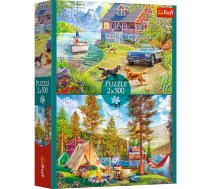 TREFL Pužļu komplekts Vasaras atpūta, 2x500 gab. (37497T)