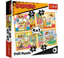 TREFL GARFIELD Pužļu komplekts 4 in 1 (34673T)