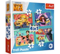 TREFL MINIONS Pužļu komplekts 4in1 Minions (34648T)