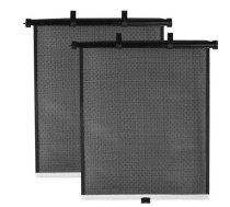 Fillikid Car Sunshade Roller black Art.CS0003 Аutomašīnas saules aizsargs, 2 gab. 40 x 45cm (109423)