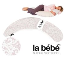 La Bebe™ Moon Maternity Pillow Art.52502 Classic Rose Liels spilvens grūtniecēm ar sintepona (bumbiņsintepons) pildījums (īpaši mīksts un kluss),195cm (7760)