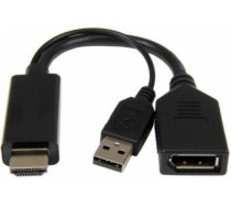 Gembird Active 4K HDMI to DisplayPort Adapter Black (A-HDMIM-DPF-01)