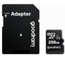 Atmiņas karte Goodram M1AA 256GB MicroSDXC + Adapter (M1AA-2560R12)