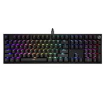 Klaviatūra Genesis Thor 404 Black Gateron Yellow Pro (NKG-2297)