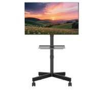 TV stiprinājums Gembird 32" - 55" TV floor stand with caster wheels (TVS-55T-03)