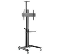 Monitora stiprinājums Gembird Aluminum TV Floor Stand  with Caster Wheels Black (TVS-70T-02)