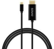 Kabelis SAVIO USB-C TO HDMI 2m, 4K (CL-191)