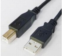 Kabelis Brackton USB Male - USB Male B 1.8m Black (US2-ABB-0180.B)