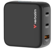 Lādētājs Verbatim Mini GaN Charger 100W 3-Port with Display (30239V)
