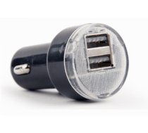 Gembird USB Car charger 2-port Black (EG-U2C2A-CAR-02)