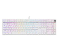 Klaviatūra Genesis Thor 404 White Gateron Yellow Pro (NKG-2299)