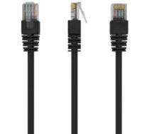 Kabelis Gembird Patch UTP 0.25 m CAT 5e Black (PP12-0.25M/BK)