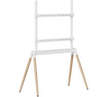 TV statīvs Gembird 55" - 86" White/ Wood (TVS-86F-01-W)