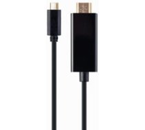 Kabelis Gembird USB Type-C Male - HDMI Male 4K@60Hz 2m Black (A-CM-HDMIM-02)