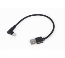 Gembird USB Type-C Male - USB Male 0.2m Black (CC-USB2-AMCML-0.2M)