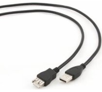 Kabelis Gembird USB Male - USB Female 1.8m Black (CCP-USB2-AMAF-6)