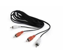 Gembird 2 x RCA Male - 2 x RCA Male 1.8m Black (CCA-2R2R-6)