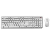 Klaviatūra un pele Gembird Desktop set Slim Pro Business wireless RU White (KBS-WPS-01-W-CYRL)