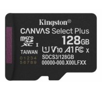 Atmiņas karte Kingston MicroSDXC 128GB Canvas Select Plus bez adaptera (SDCS3/128GBSP)