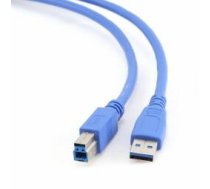 Kabelis Gembird USB Male - USB Male B 3.0 1.8m Blue (CCP-USB3-AMBM-6)