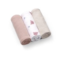 Muslīna autiņi, krokainie, 3 gab. SUPER SOFT 828/03
