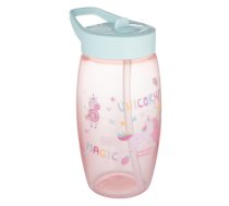 Pudele ar saliekamo snīpi UNICORN 400 ml 56/618 pink