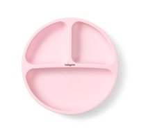 Silikona šķīvis 1482/02 pink+elastīgas karotes 1066 DĀVANA!