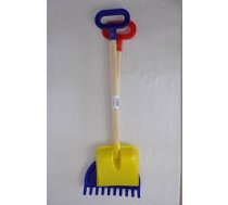 Lāpsta + grābeklis ar koka kātu 60 cm (4453)