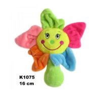 Rotaļlieta-puķīte ar grabuli 16 cm K1075