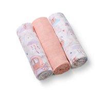 Muslīna autiņu komplekts SUPER SOFT (3 gab.) 348/11 pink