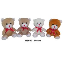Lācis 15 cm ar sarkano bantīti "Love" M3647