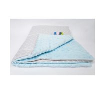 Sedziņa divpusēja MINKY Dots grey-blue 75х100 cm
