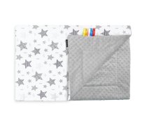 Sedziņa divpusēja Minky New Stars grey 75х100 cm