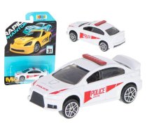 Auto metālisks Policija balts 7cm (5586_6)