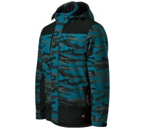 RIMECK Jaka Softshell Vertex Camo petrol komuflāža L (8591729237355)