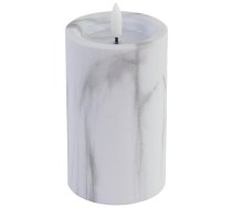 BESK Svece LED 7.5x15cm, marmora efektu (4750959144978)